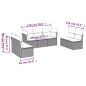 vidaXL 7-tlg. Garten-Sofagarnitur mit Kissen Beige Poly Rattan vidaXL 7-tlg. Garten-Sofagarnitur mit Kissen Beige Poly Rattan
