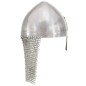 vidaXL Ritterhelm Antik Replik LARP Silbern Stahl vidaXL Ritterhelm Antik Replik LARP Silbern Stahl