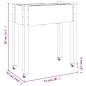 vidaXL Pflanzkübel mit Einsatz und Rollen Grau 71x37x80 cm Tannenholz vidaXL Pflanzkübel mit Einsatz und Rollen Grau 71x37x80 cm Tannenholz