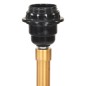 vidaXL Stativlampe Schwarz und Golden Teak Massivholz 141 cm vidaXL Stativlampe Schwarz und Golden Teak Massivholz 141 cm