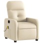 vidaXL Massagesessel Creme Stoff vidaXL Massagesessel Creme Stoff