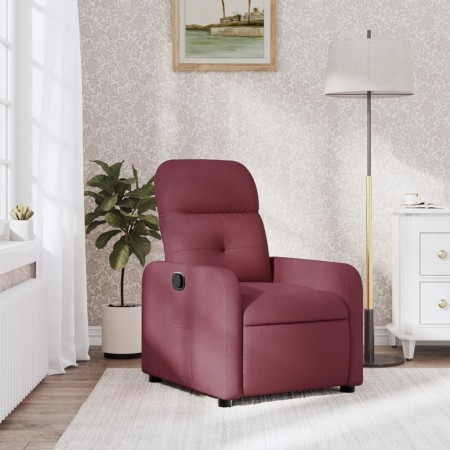 vidaXL Relaxsessel Weinrot Stoff