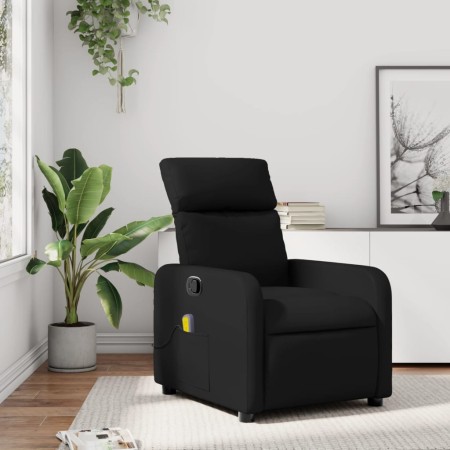 vidaXL Massagesessel Schwarz Kunstleder