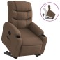 vidaXL Relaxsessel mit Aufstehhilfe Braun Stoff vidaXL Relaxsessel mit Aufstehhilfe Braun Stoff