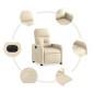 vidaXL Relaxsessel Elektrisch Creme Stoff vidaXL Relaxsessel Elektrisch Creme Stoff