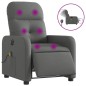 vidaXL Massagesessel Elektrisch Dunkelgrau Stoff vidaXL Massagesessel Elektrisch Dunkelgrau Stoff