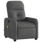 vidaXL Massagesessel Elektrisch Dunkelgrau Stoff vidaXL Massagesessel Elektrisch Dunkelgrau Stoff