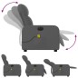 vidaXL Massagesessel Elektrisch Dunkelgrau Stoff vidaXL Massagesessel Elektrisch Dunkelgrau Stoff