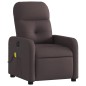 vidaXL Massagesessel Elektrisch Dunkelbraun Stoff vidaXL Massagesessel Elektrisch Dunkelbraun Stoff