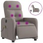 vidaXL Massagesessel Elektrisch Taupe Stoff vidaXL Massagesessel Elektrisch Taupe Stoff