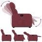 vidaXL Relaxsessel mit Aufstehhilfe Weinrot Stoff vidaXL Relaxsessel mit Aufstehhilfe Weinrot Stoff