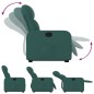vidaXL Relaxsessel mit Aufstehhilfe Dunkelgrün Stoff vidaXL Relaxsessel mit Aufstehhilfe Dunkelgrün Stoff