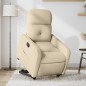 vidaXL Relaxsessel mit Aufstehhilfe Creme Stoff vidaXL Relaxsessel mit Aufstehhilfe Creme Stoff