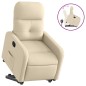 vidaXL Relaxsessel mit Aufstehhilfe Creme Stoff vidaXL Relaxsessel mit Aufstehhilfe Creme Stoff