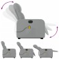 vidaXL Elektrischer Massagesessel mit Aufstehhilfe Hellgrau Stoff vidaXL Elektrischer Massagesessel mit Aufstehhilfe Hellgrau Stoff