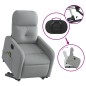vidaXL Elektrischer Massagesessel mit Aufstehhilfe Hellgrau Stoff vidaXL Elektrischer Massagesessel mit Aufstehhilfe Hellgrau Stoff