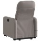 vidaXL Elektrischer Massagesessel mit Aufstehhilfe Taupe Stoff vidaXL Elektrischer Massagesessel mit Aufstehhilfe Taupe Stoff