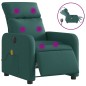 vidaXL Massagesessel Elektrisch Dunkelgrün Stoff vidaXL Massagesessel Elektrisch Dunkelgrün Stoff