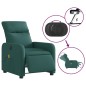 vidaXL Massagesessel Elektrisch Dunkelgrün Stoff vidaXL Massagesessel Elektrisch Dunkelgrün Stoff