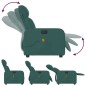 vidaXL Massagesessel Elektrisch Dunkelgrün Stoff vidaXL Massagesessel Elektrisch Dunkelgrün Stoff