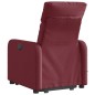 vidaXL Massagesessel mit Aufstehhilfe Weinrot Stoff vidaXL Massagesessel mit Aufstehhilfe Weinrot Stoff