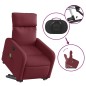 vidaXL Massagesessel mit Aufstehhilfe Weinrot Stoff vidaXL Massagesessel mit Aufstehhilfe Weinrot Stoff
