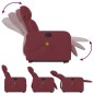 vidaXL Massagesessel mit Aufstehhilfe Weinrot Stoff vidaXL Massagesessel mit Aufstehhilfe Weinrot Stoff