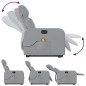 vidaXL Elektrischer Massagesessel mit Aufstehhilfe Hellgrau Stoff vidaXL Elektrischer Massagesessel mit Aufstehhilfe Hellgrau Stoff