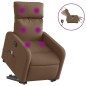 vidaXL Elektrischer Massagesessel mit Aufstehhilfe Braun Stoff vidaXL Elektrischer Massagesessel mit Aufstehhilfe Braun Stoff