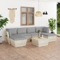 7-tlg. Garten-Sofagarnitur aus Paletten mit Kissen Fichtenholz 7-tlg. Garten-Sofagarnitur aus Paletten mit Kissen Fichtenholz