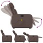 vidaXL Massagesessel mit Aufstehhilfe Braun Kunstleder vidaXL Massagesessel mit Aufstehhilfe Braun Kunstleder