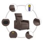 vidaXL Massagesessel mit Aufstehhilfe Braun Kunstleder vidaXL Massagesessel mit Aufstehhilfe Braun Kunstleder