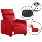 vidaXL Massagesessel Elektrisch Rot Kunstleder vidaXL Massagesessel Elektrisch Rot Kunstleder