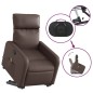 vidaXL Massagesessel mit Aufstehhilfe Elektrisch Braun Kunstleder vidaXL Massagesessel mit Aufstehhilfe Elektrisch Braun Kunstleder