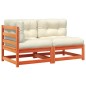 vidaXL Gartensofa mit Kissen 2-Sitzer Wachsbraun Massivholz Kiefer vidaXL Gartensofa mit Kissen 2-Sitzer Wachsbraun Massivholz Kiefer