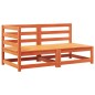 vidaXL Gartensofa mit Kissen 2-Sitzer Wachsbraun Massivholz Kiefer vidaXL Gartensofa mit Kissen 2-Sitzer Wachsbraun Massivholz Kiefer