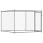vidaXL Hundezwinger mit Tür Grau 2x2x1,5 m Verzinkter Stahl vidaXL Hundezwinger mit Tür Grau 2x2x1,5 m Verzinkter Stahl