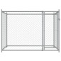 vidaXL Hundezwinger mit Tür Grau 2x2x1,5 m Verzinkter Stahl vidaXL Hundezwinger mit Tür Grau 2x2x1,5 m Verzinkter Stahl