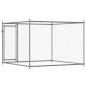 vidaXL Hundezwinger mit Tür Grau 2x2x1,5 m Verzinkter Stahl vidaXL Hundezwinger mit Tür Grau 2x2x1,5 m Verzinkter Stahl