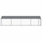 vidaXL Hundezwinger mit Dach und Tür Grau 8x2x2 m Verzinkter Stahl vidaXL Hundezwinger mit Dach und Tür Grau 8x2x2 m Verzinkter Stahl