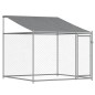 vidaXL Hundezwinger mit Dach und Tür Grau 12x2x2 m Verzinkter Stahl vidaXL Hundezwinger mit Dach und Tür Grau 12x2x2 m Verzinkter Stahl