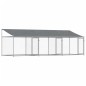 vidaXL Hundezwinger mit Dach und Türen Grau 6x2x2 m Verzinkter Stahl vidaXL Hundezwinger mit Dach und Türen Grau 6x2x2 m Verzinkter Stahl