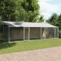 vidaXL Hundezwinger mit Dach und Türen Grau 6x2x2 m Verzinkter Stahl vidaXL Hundezwinger mit Dach und Türen Grau 6x2x2 m Verzinkter Stahl