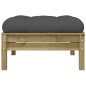 vidaXL Gartensofa mit Kissen und Hocker 2-Sitzer vidaXL Gartensofa mit Kissen und Hocker 2-Sitzer