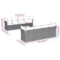 vidaXL 9-tlg. Garten-Sofagarnitur mit Kissen Beige Poly Rattan vidaXL 9-tlg. Garten-Sofagarnitur mit Kissen Beige Poly Rattan