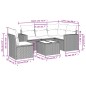 vidaXL 6-tlg. Garten-Sofagarnitur mit Kissen Beige Poly Rattan vidaXL 6-tlg. Garten-Sofagarnitur mit Kissen Beige Poly Rattan