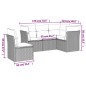vidaXL 5-tlg. Garten-Sofagarnitur mit Kissen Beige Poly Rattan vidaXL 5-tlg. Garten-Sofagarnitur mit Kissen Beige Poly Rattan