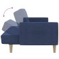 vidaXL Schlafsofa 2-Sitzer Blau Stoff vidaXL Schlafsofa 2-Sitzer Blau Stoff
