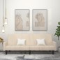 vidaXL Schlafsofa 2-Sitzer Creme Samt vidaXL Schlafsofa 2-Sitzer Creme Samt