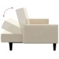 vidaXL Schlafsofa 2-Sitzer Creme Samt vidaXL Schlafsofa 2-Sitzer Creme Samt